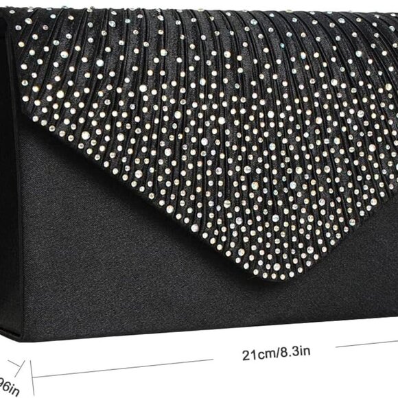 Clutch Purse for Women Evening Bags for Women Formal Wedding Party Cocktail Prom - Picture 3 of 7